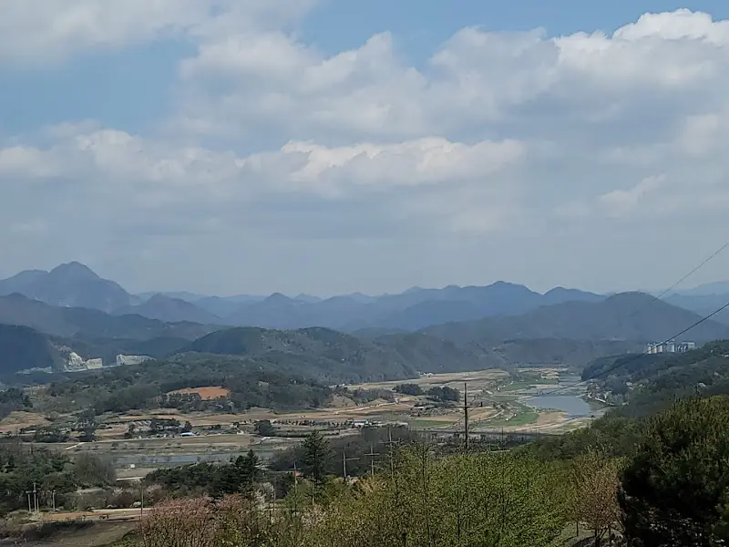 영월 카페올라에서 바라본 아름다운 풍경