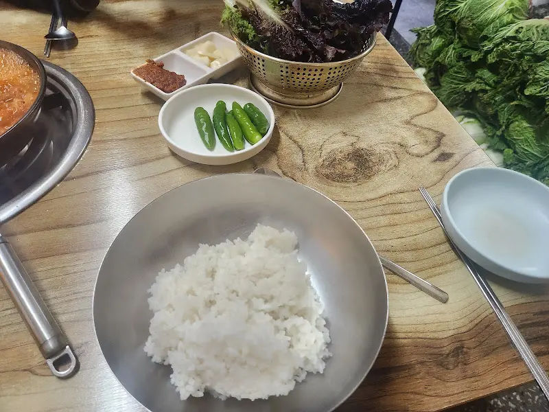 도산식육식당 기본 상차림