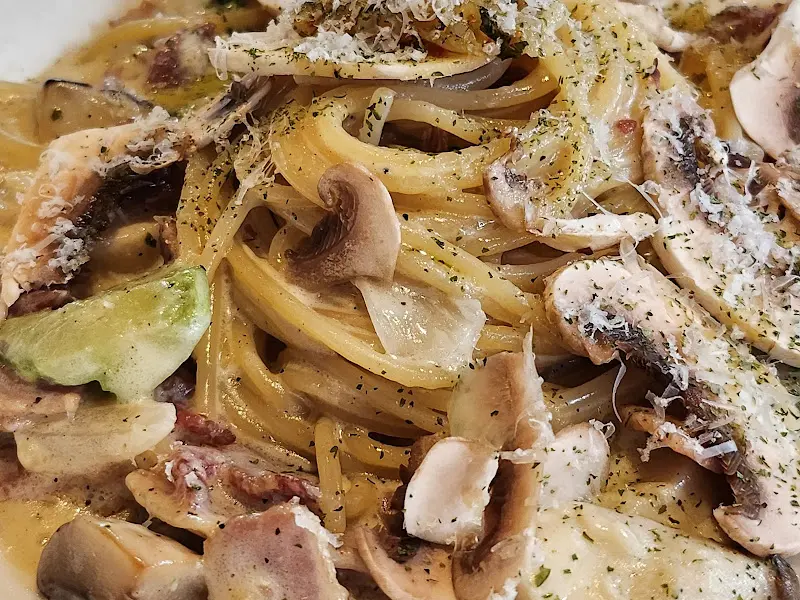 버섯 크림 스파게티