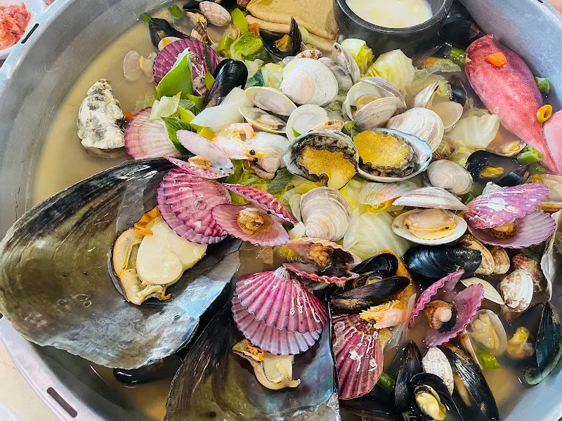 조개전골 한 상 차림