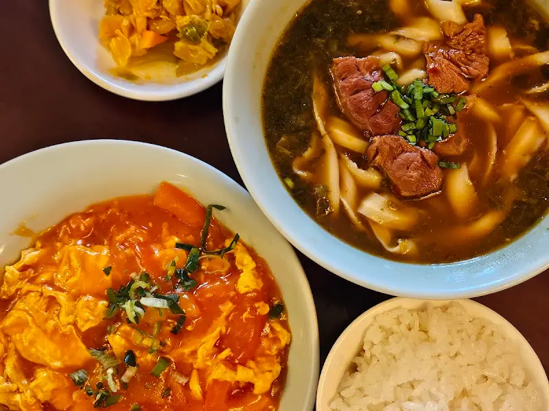 도삭면과 토달볶음