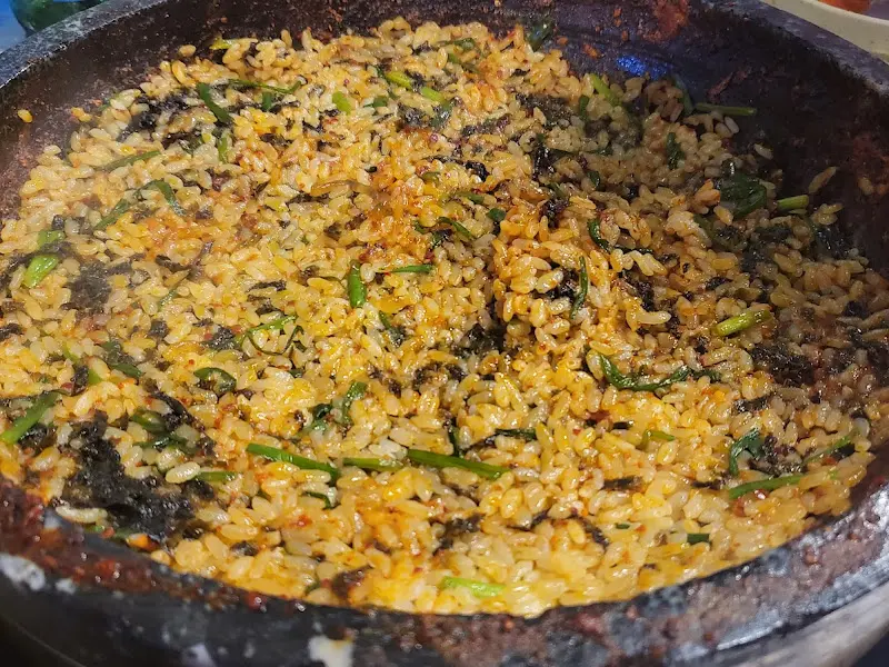 곱창 전골 볶음밥