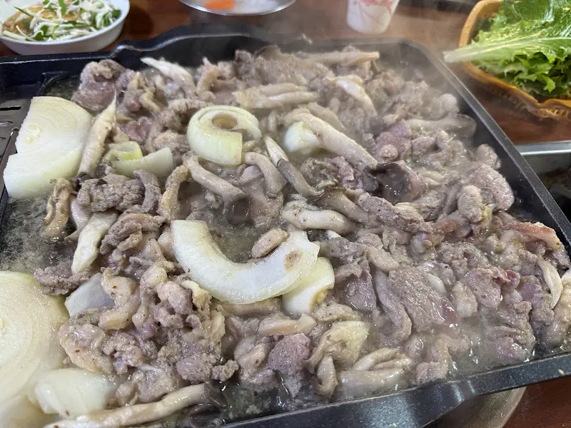 익어가는 오리고기