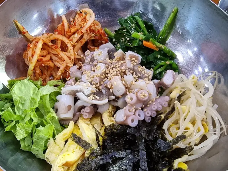 낙지 비빔밥 확대