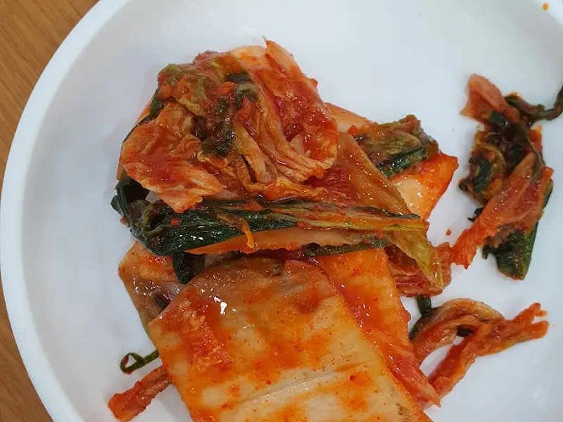 맛있게 익은 김치의 모습