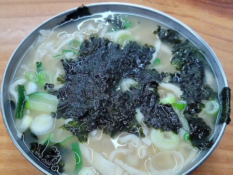 칼국수 근접샷