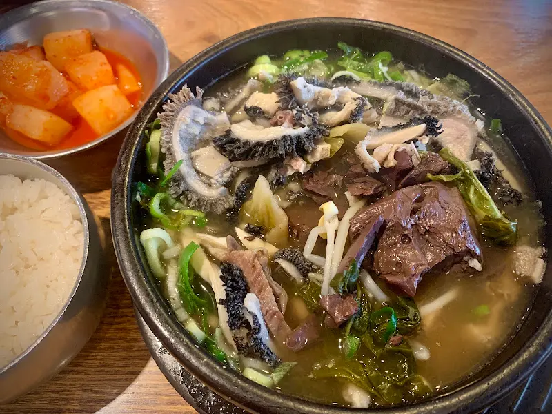 청진옥 해장국 구성