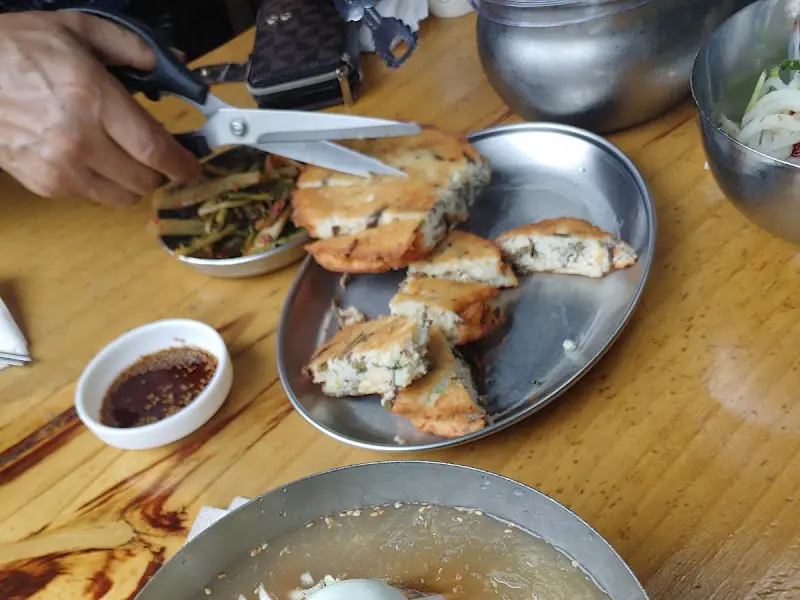 백가네 칡냉면 메뉴판