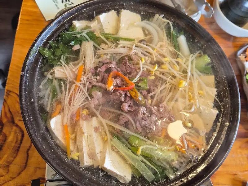 한우 두부전골