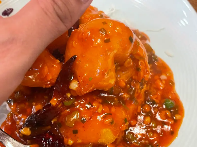 칠리새우 클로즈업