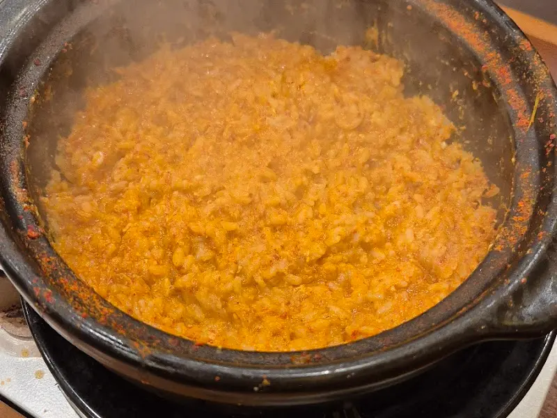 소곱창대창전골에 볶아먹는 계란 리조또