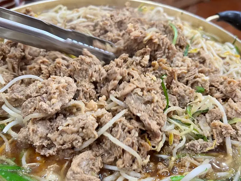 익어가는 파불고기 클로즈업