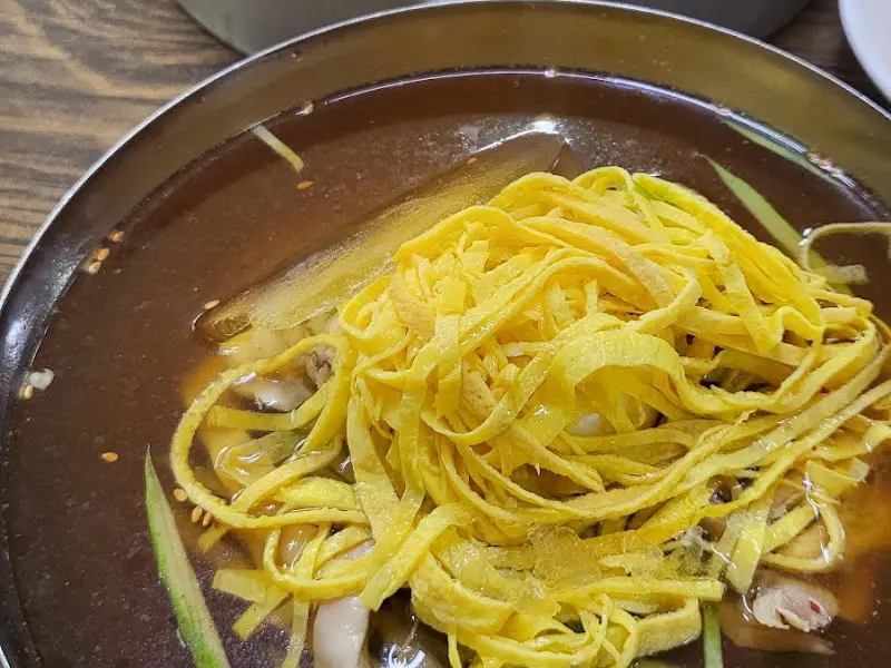 원미면옥 물냉면 근접샷