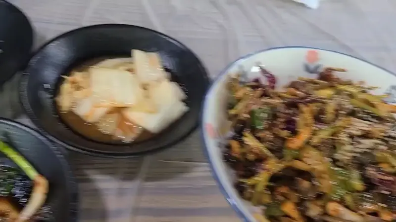 석쇠구이와 밑반찬