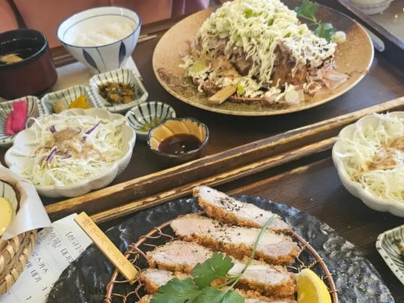 히레카츠와 곁들임