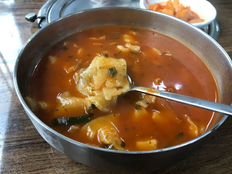 매운수제비 접사