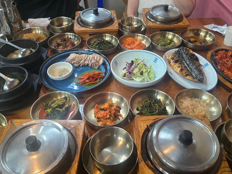 지미재 한상차림 클로즈업