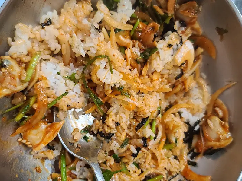 바지락 비빔밥