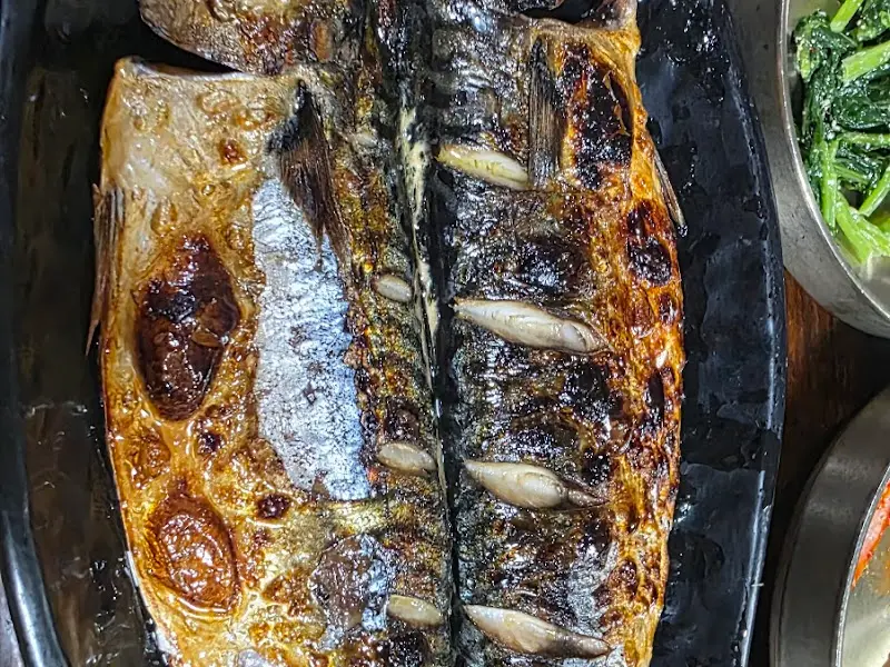 고등어구이 클로즈업