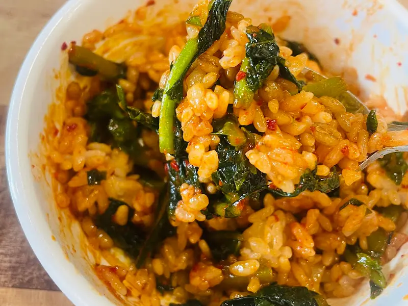 열무김치 보리비빔밥