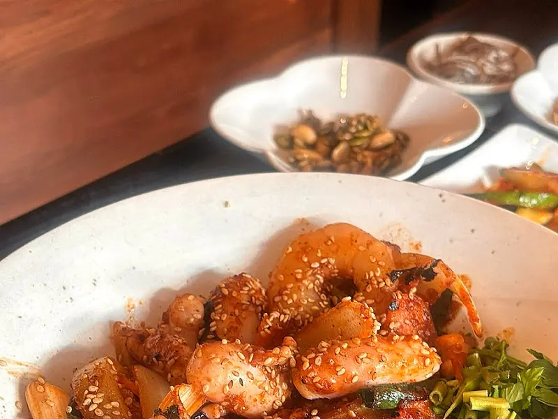 매콤한 낙지새우덮밥