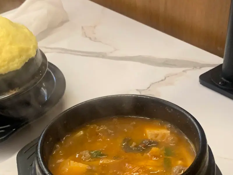 따끈한 된장찌개와 계란찜