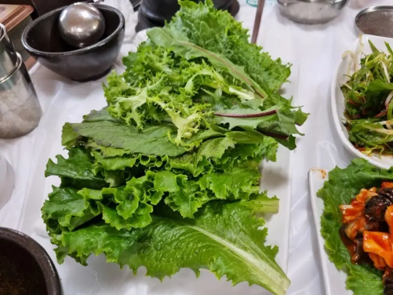 싱싱한 쌈 채소