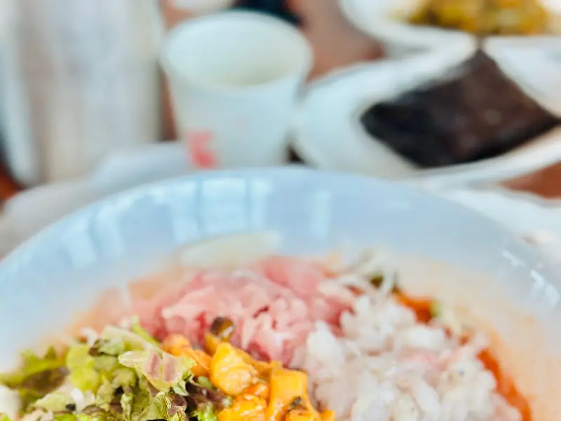 물회 한 상 차림