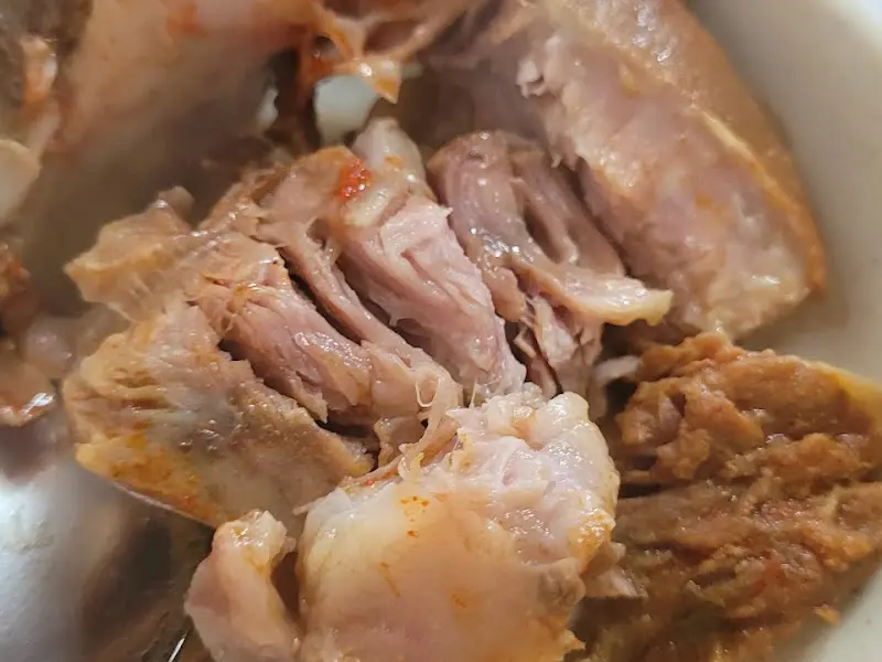 살코기의 클로즈업