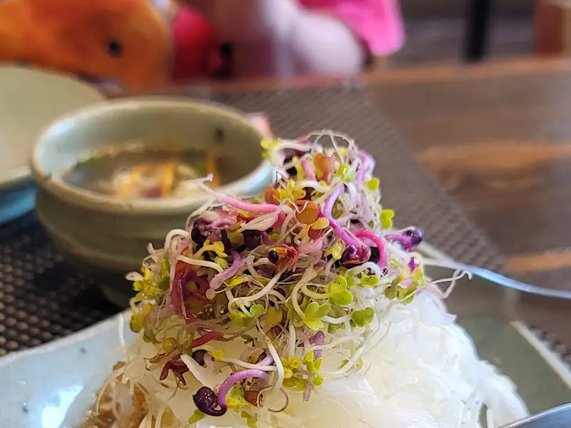 해산물 샐러드 근접샷