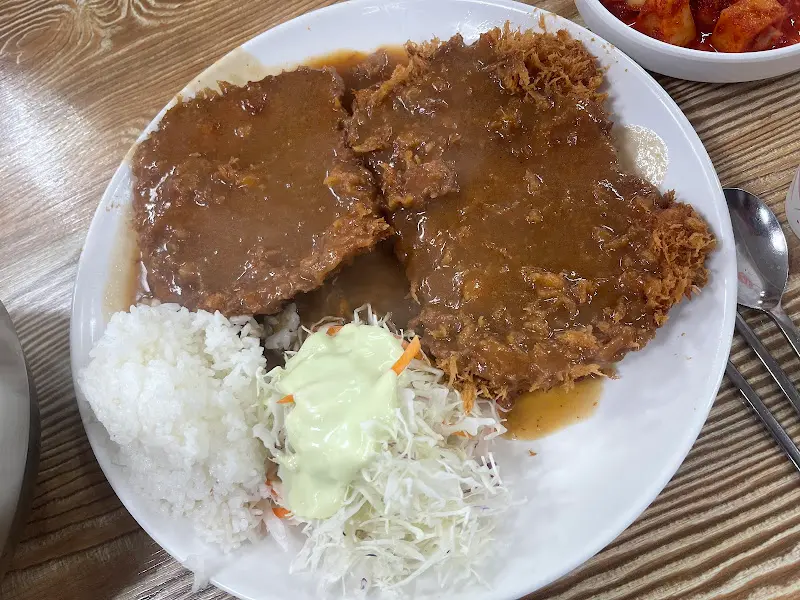 돈까스 근접 샷