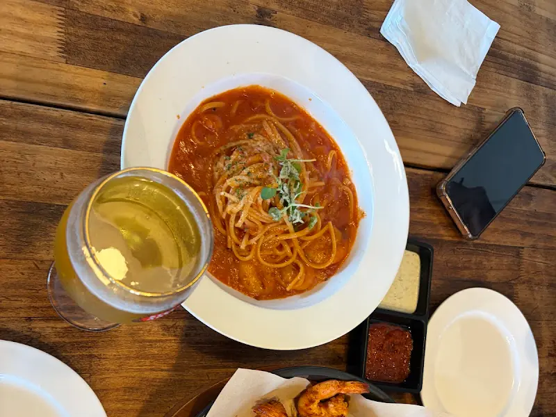 토마토 파스타와 맥주