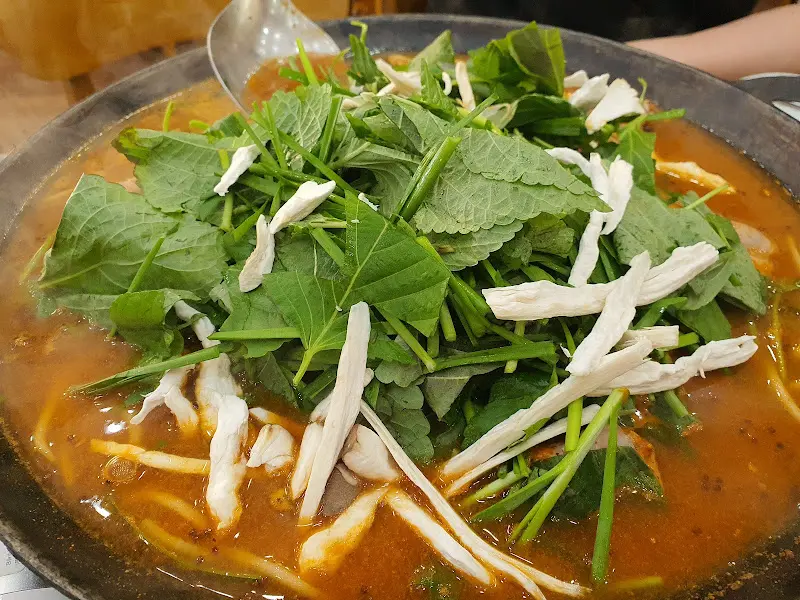 푸짐한 순대전골