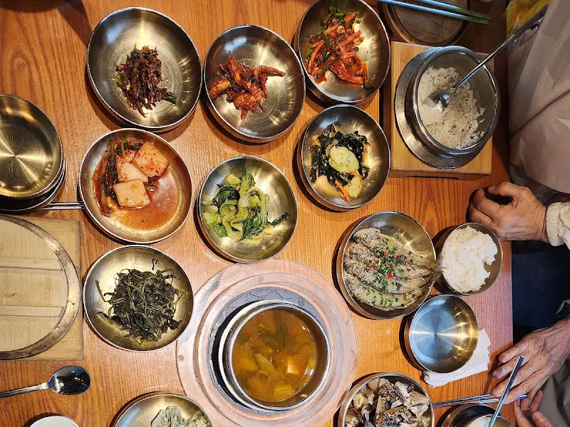 해와달 한상차림 항공샷