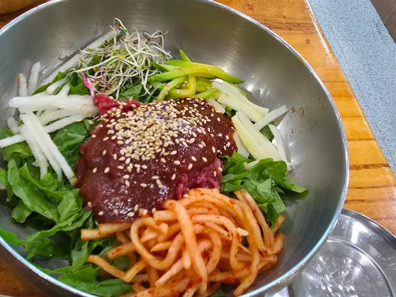 미소고산 한우마을 정육식당 육회비빔밥