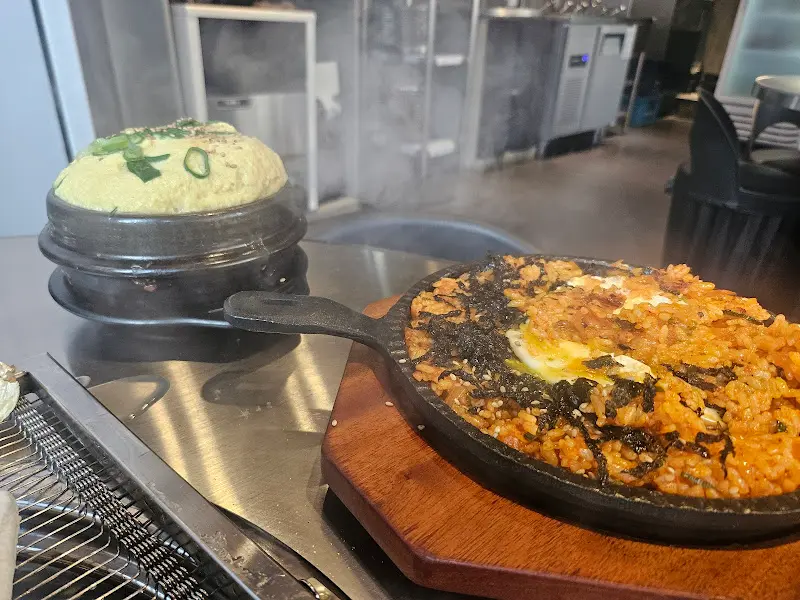 계란찜과 김치볶음밥