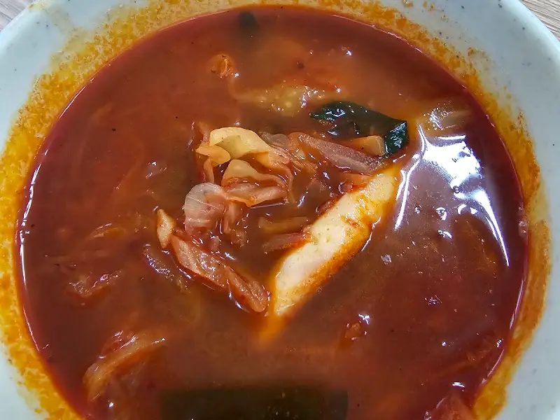 경진각 짬뽕 국물