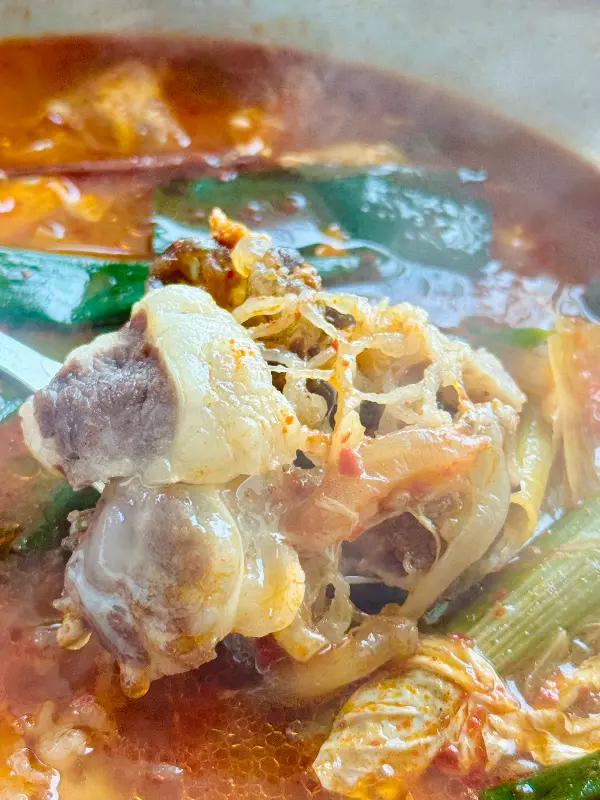 육개장 건더기 클로즈업