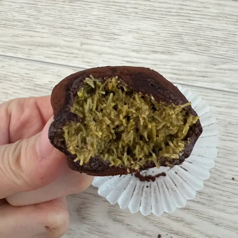 두바이 쫀득 쿠키 단면