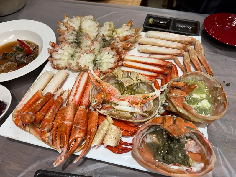 원조대게후포리의 푸짐한 박달대게 한 상