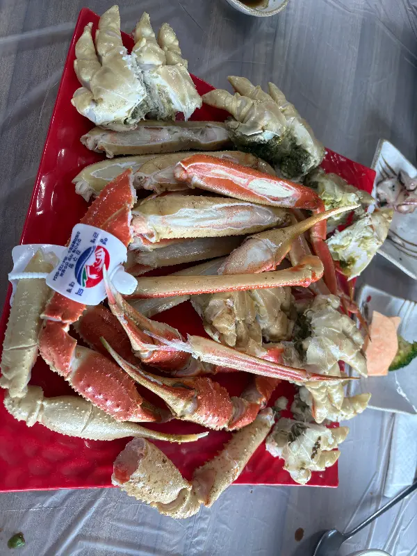 푸짐한 대게찜 한 상