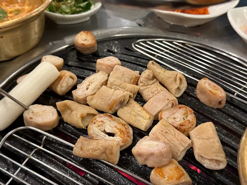 잘 구워진 막창