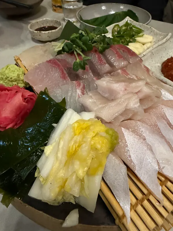 돌산 모듬회 한상차림