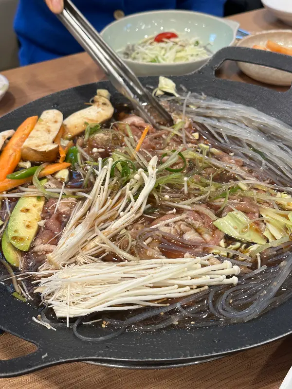 소불고기가 익어가는 모습