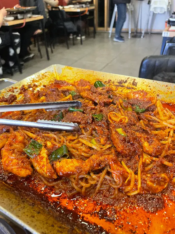 푸짐한 복어불고기 한 상 차림