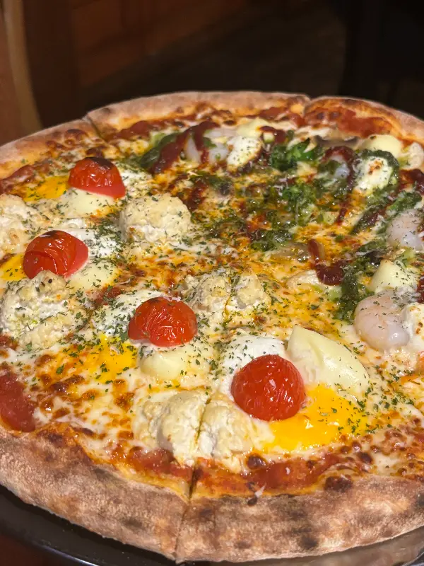 두부 피자의 비주얼