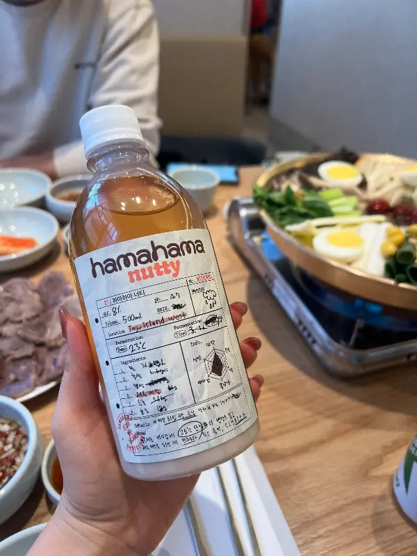 어복쟁반과 환상적인 궁합을 자랑하는 막걸리