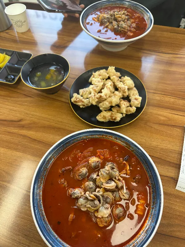 꼬막짬뽕과 군만두