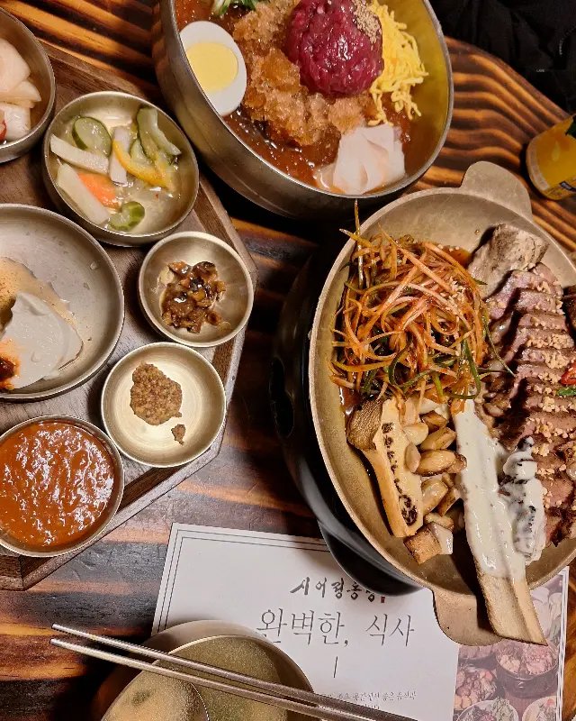 아름다운 플레이팅의 음식들