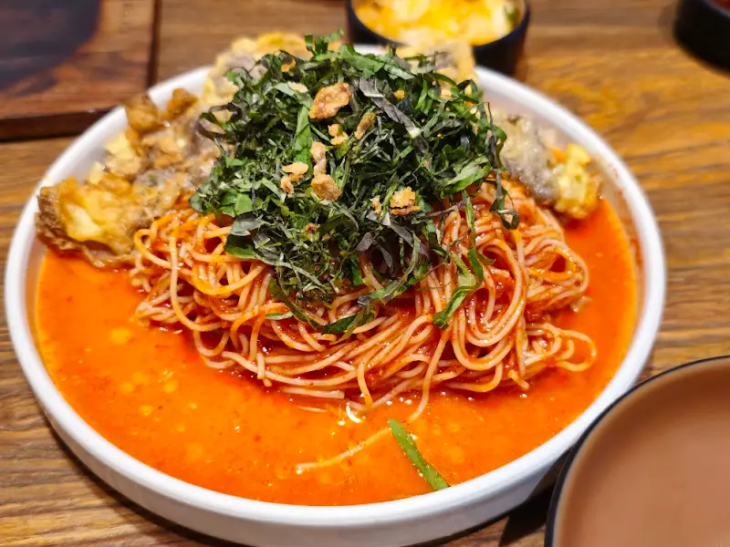 매콤 들기름 메밀국수